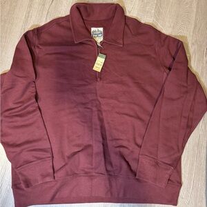 Bauer Maroon Quarter-Zip Pullover
